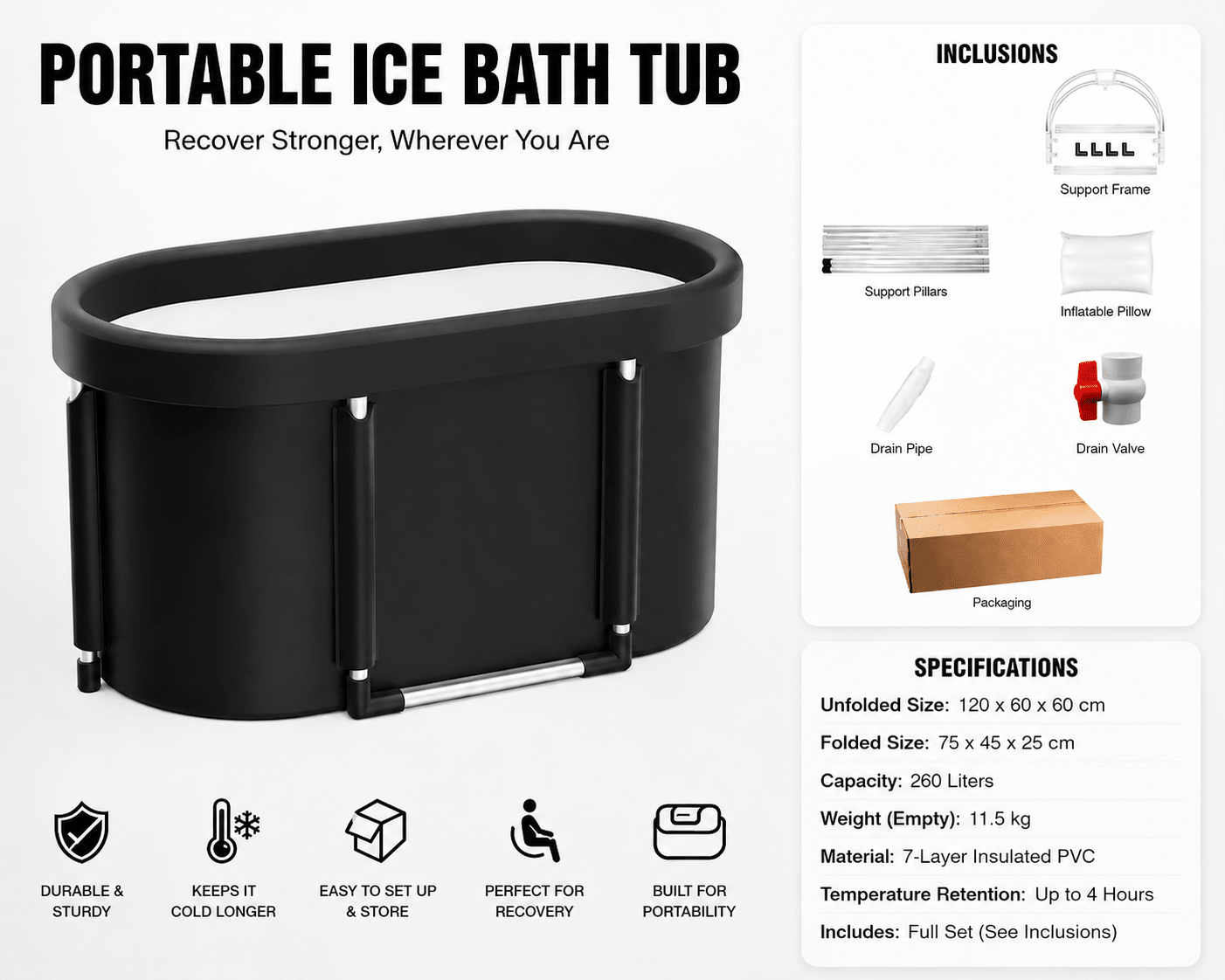 Restora PolarDip™ Recovery Tub