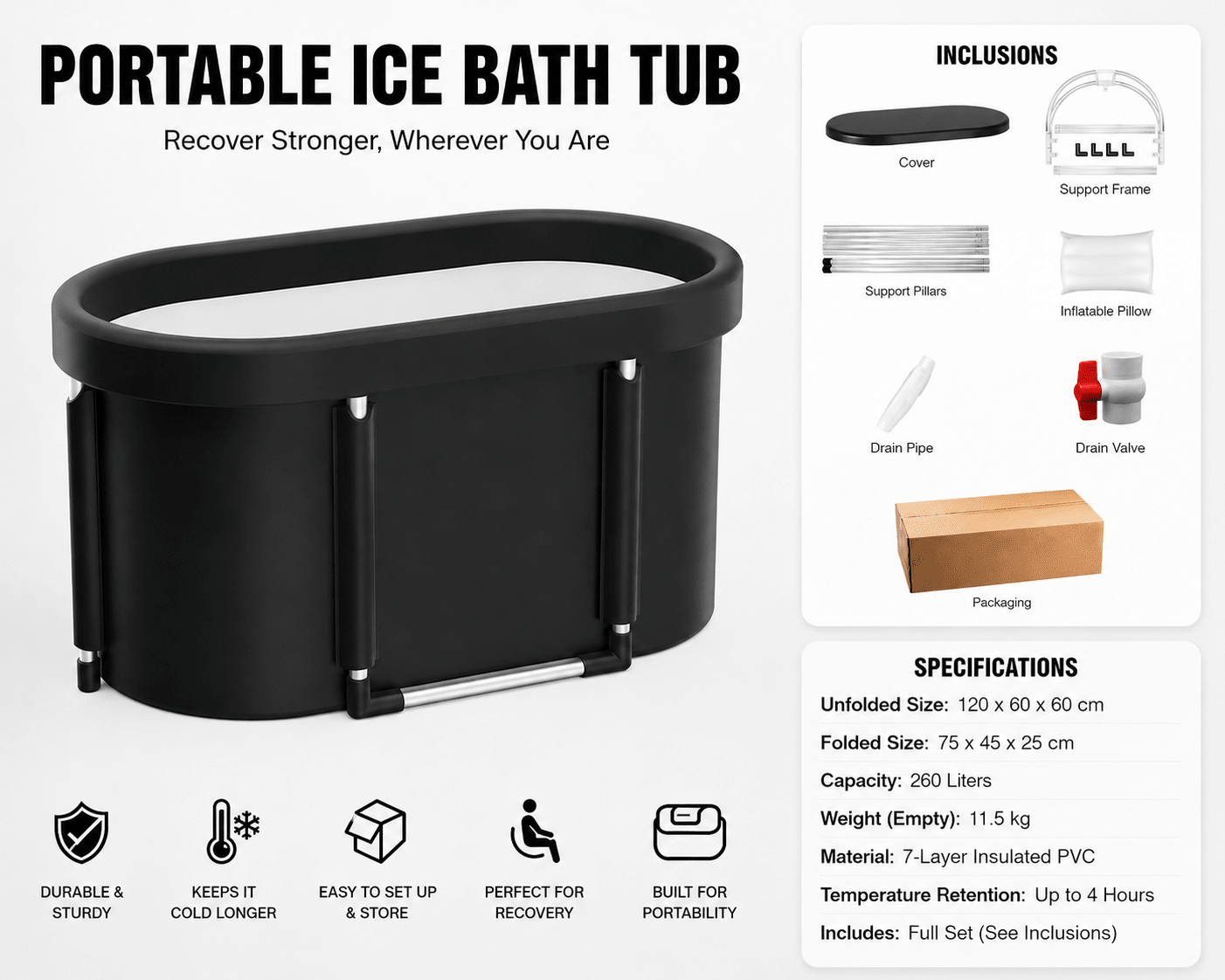 Restora PolarDip™ Recovery Tub