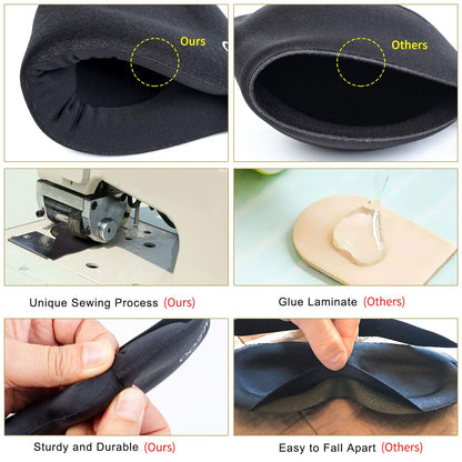 3D Contour Eye Mask for Sleep and Travel (Black)